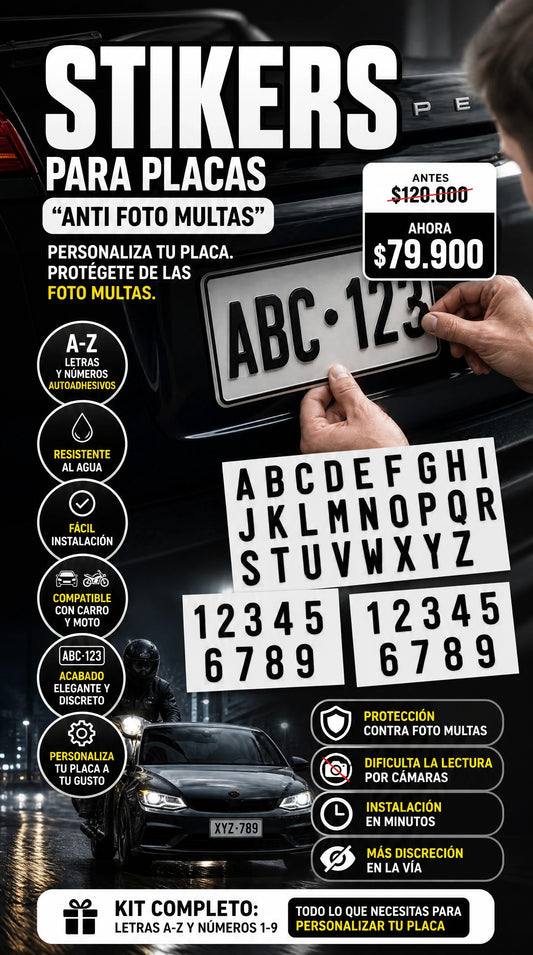 STIKERS PLACAS