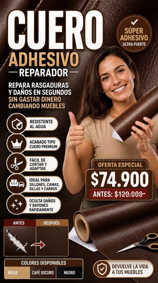 CUERO ADHESIVO REPARADOR