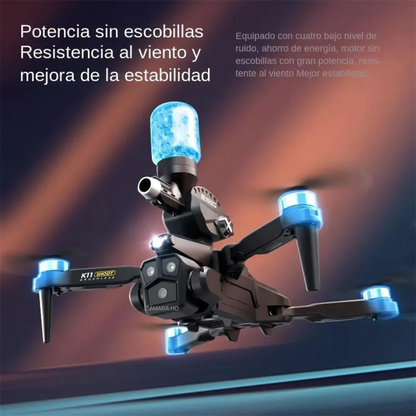 DRONE K11®DISPARADOR +3000 BOLAS DE HIDROGEL GRATIS🎁