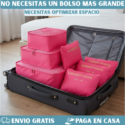 ORGANIZADOR DE MALETA PARA VIAJE SET X6