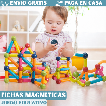 JUEGO DE FICHAS MAGNETICAS+25 PIEZAS 🧩