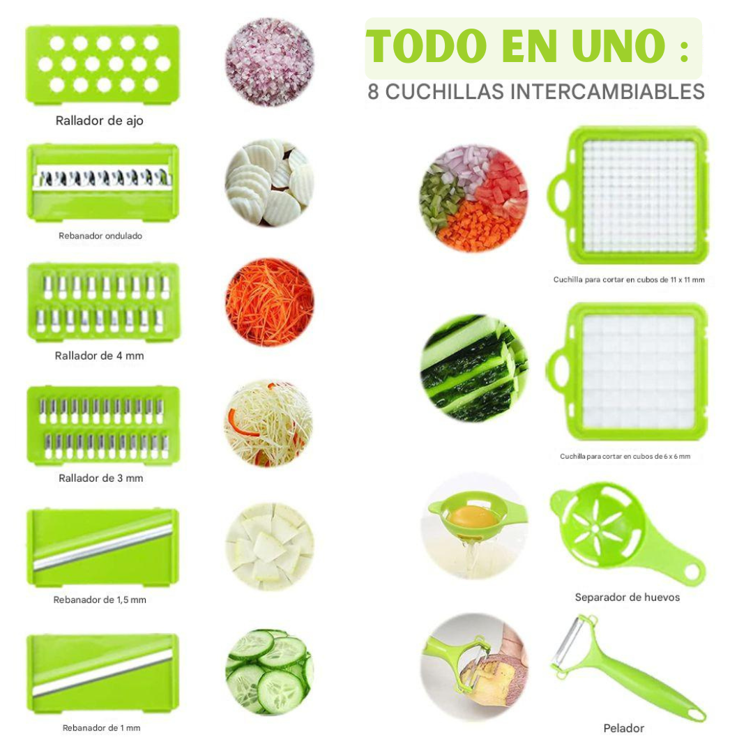 CORTADOR DE VERDURAS®+14 PIEZAS INCLUIDAS🎁