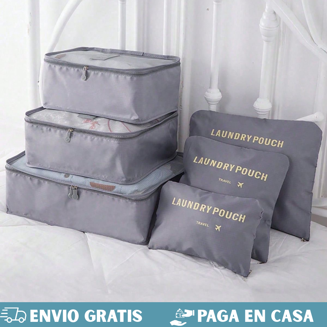 ORGANIZADOR DE MALETA PARA VIAJE SET X6