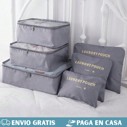 ORGANIZADOR DE MALETA PARA VIAJE SET X6