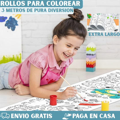 PAPEL DE COLOREAR PARA NIÑOS: PAGA 1 LLEVA 2🎨