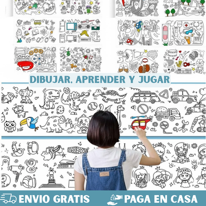 PAPEL DE COLOREAR PARA NIÑOS: PAGA 1 LLEVA 2🎨