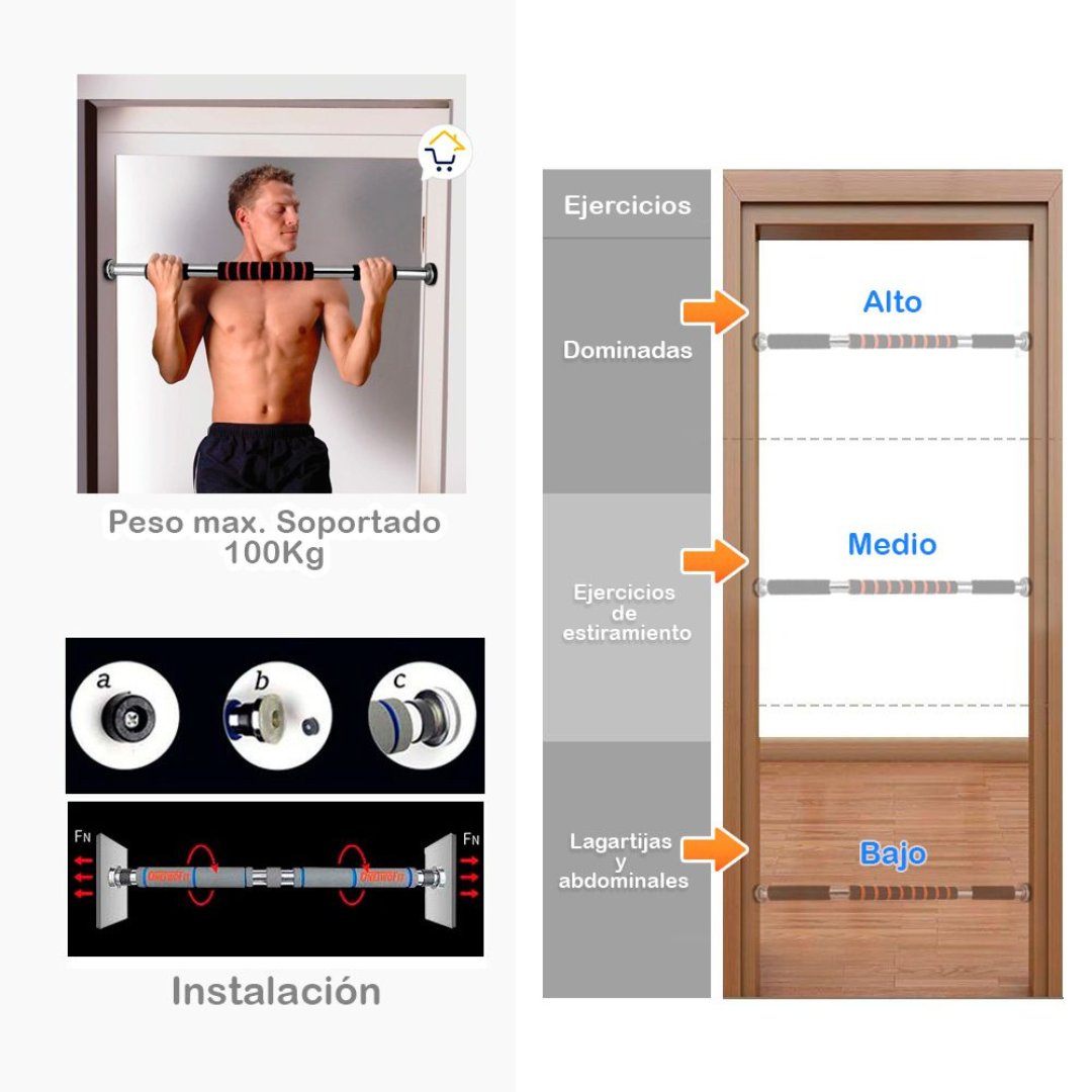 🏋BARRA DE EJERICIO ®MULTIUSOS