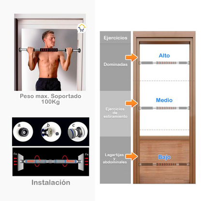 🏋BARRA DE EJERICIO ®MULTIUSOS