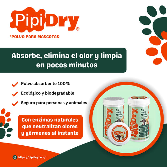PIPIDRY 300GR-Polvo aborbente 🐶💦