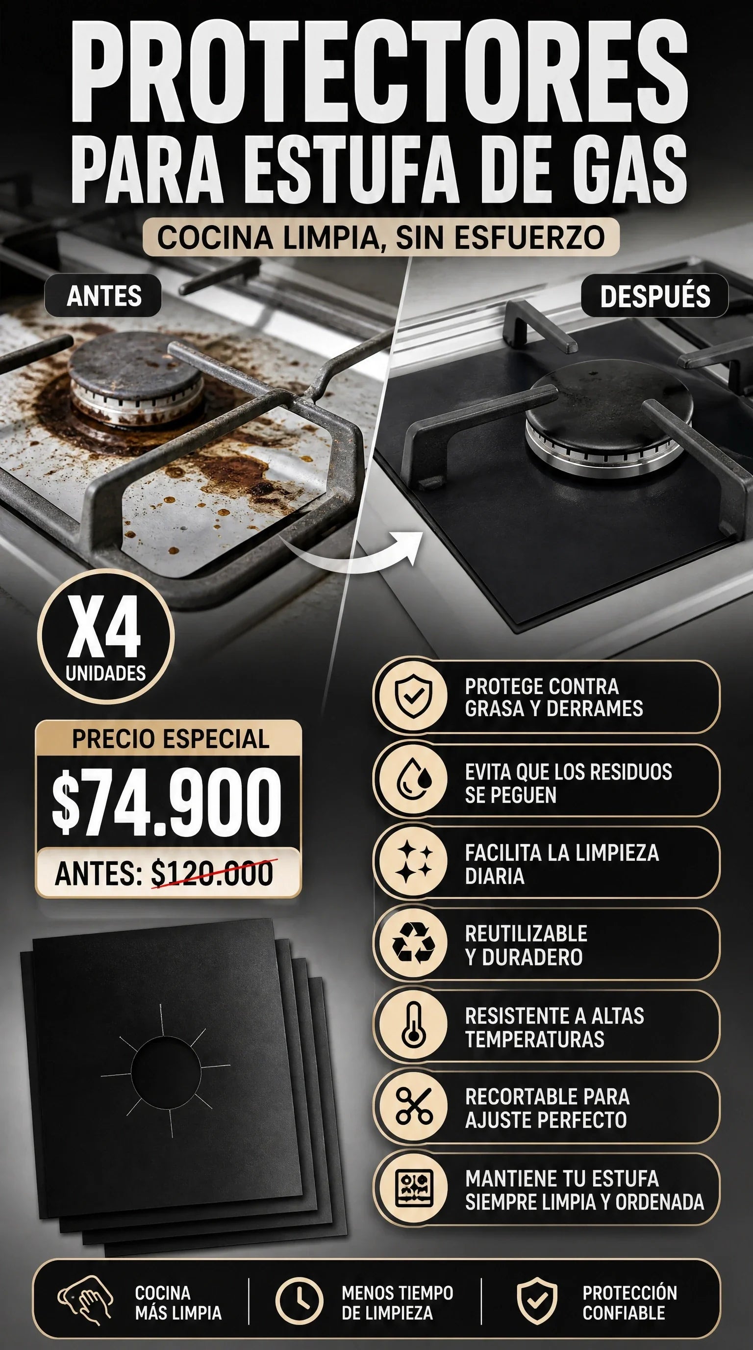 PROTECTORES ESTUFA X4