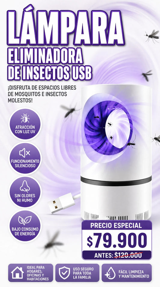 LAMPARA ELIMINADORA DE INSECTOS