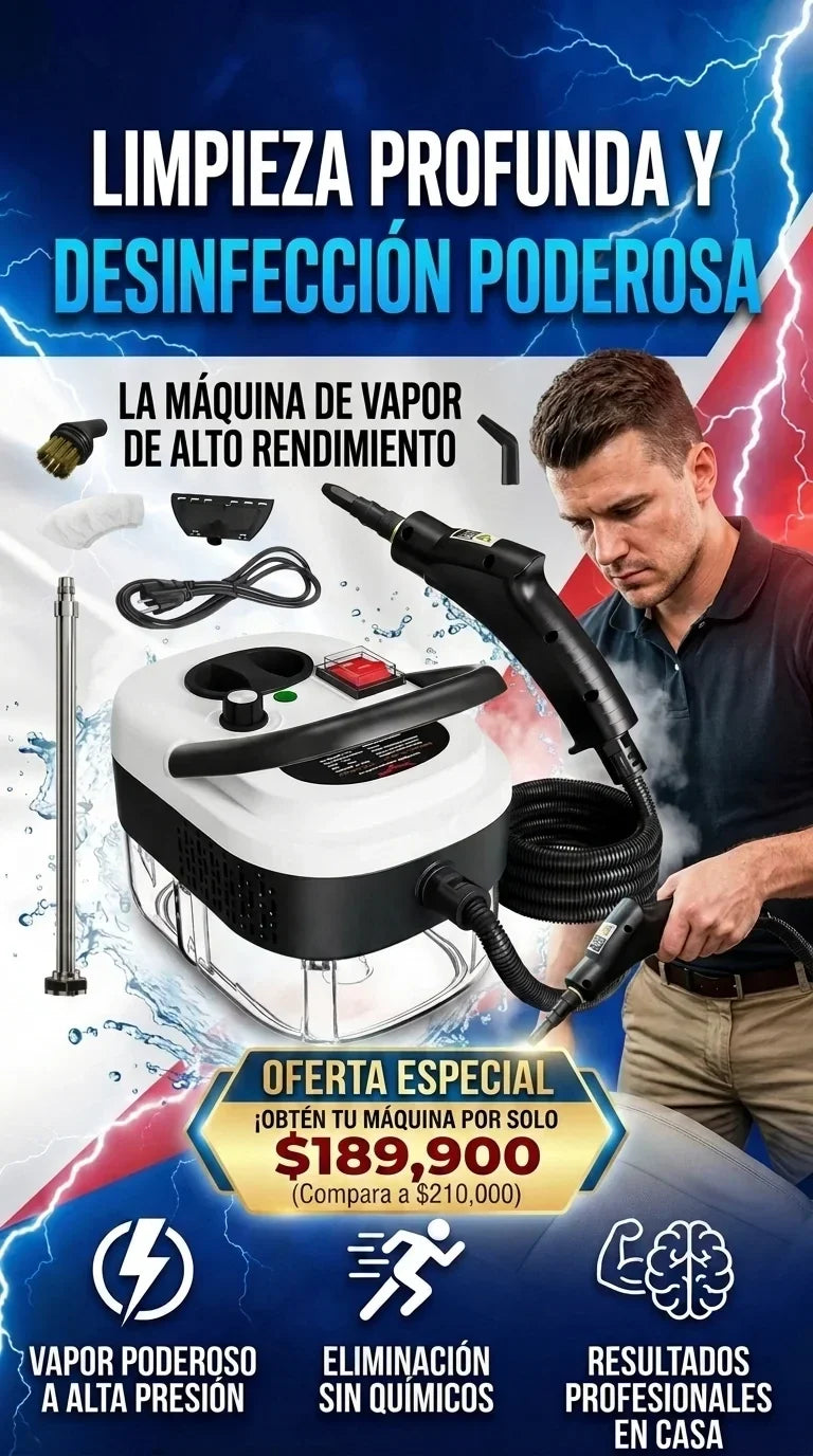 MAQUINA LIMPIEZA A VAPOR