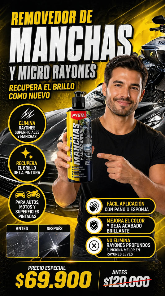 REMOVEDOR DE MANCHAS PARA CARROS