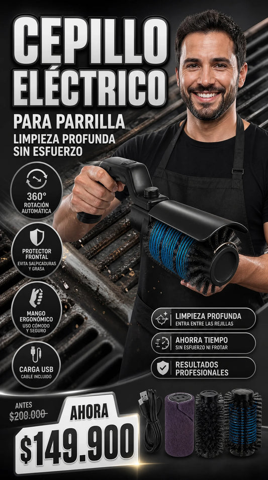 CEPILLO ELECTRICO PARA PARILLAS