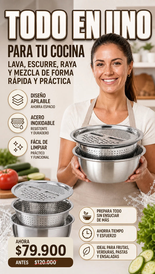BOWL CON COLADOR